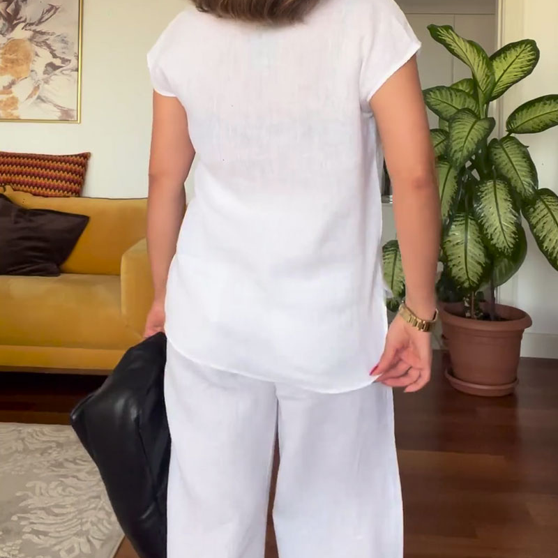 Emily™- Tyylikäs ja mukava pellavasetti