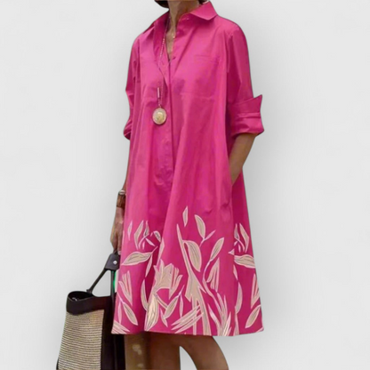 Felicity™- Rento midi-mekko kukkakuviolla