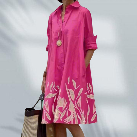 Felicity™- Rento midi-mekko kukkakuviolla