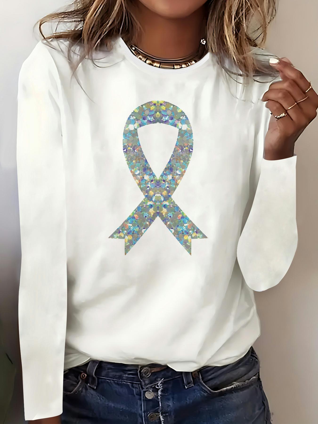 Glitter Ribbon -collegepaita | Yhdessä diabetesta vastaan